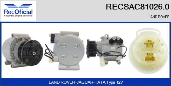Compresseur, climatisation RECOFICIAL RECSAC81026.0