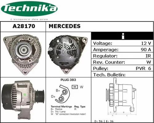 Alternateur Technika A28170