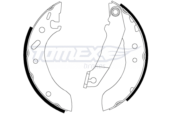 Jeu de mâchoires de frein TOMEX Brakes TX 20-53