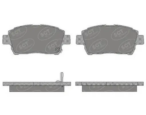 Kit de plaquettes de frein, frein à disque SCT - MANNOL SP 656 PR