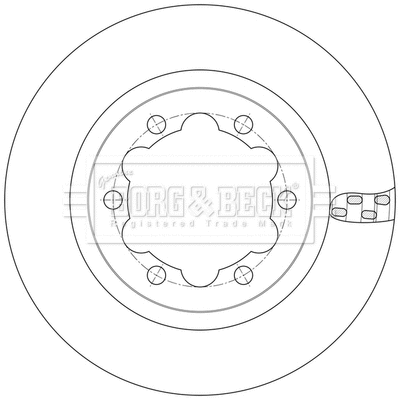 Disque de frein BORG & BECK BBD6255S