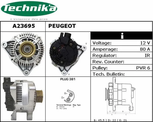 Alternateur Technika A23695