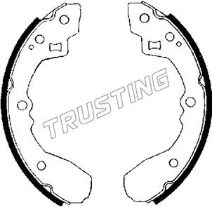 Jeu de mâchoires de frein TRUSTING 049.122