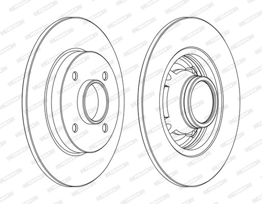 Disque de frein FERODO DDF1564P-D