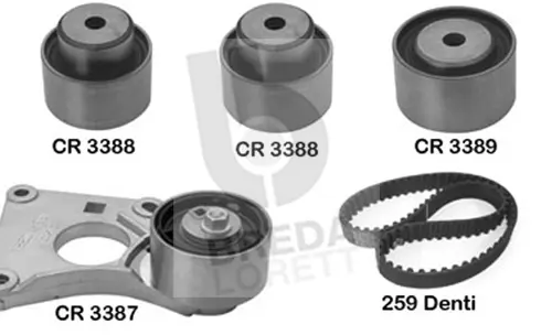 Kit de courroie crantée BREDA LORETT KCD0035