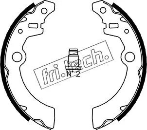Jeu de mâchoires de frein fri.tech. 1111.246