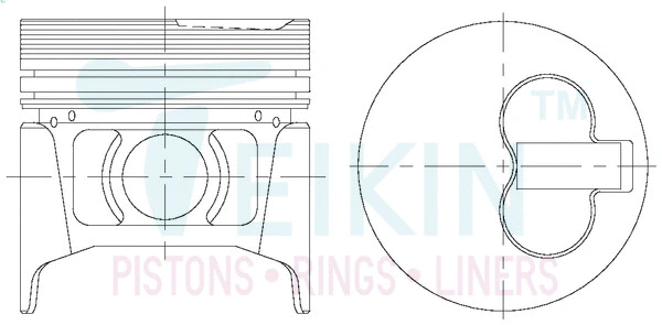 Piston TEIKIN 44176.050