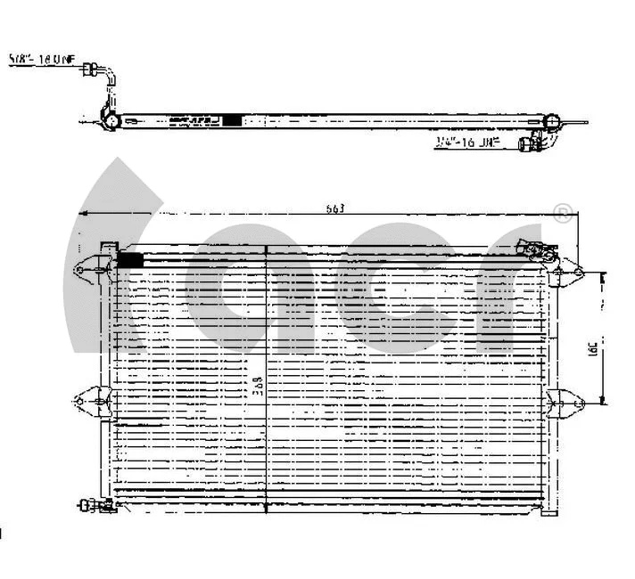 Condenseur, climatisation ACR 300023