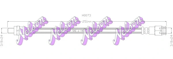 Flexible de frein KAWE H0073
