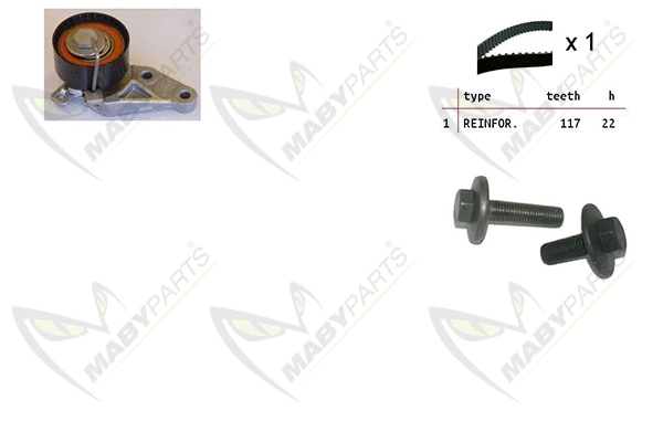 Kit de courroie crantée MABYPARTS OBK010100