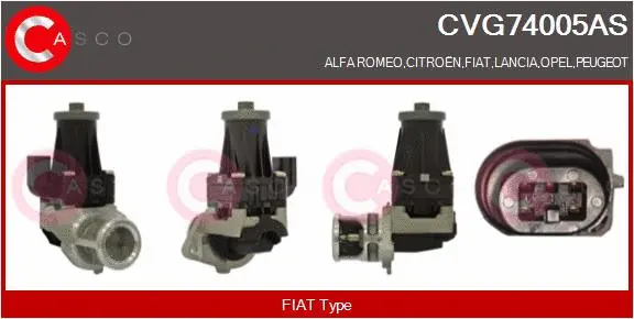 Vanne EGR CASCO CVG74005AS