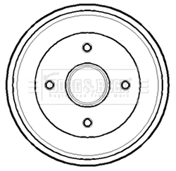 Tambour de frein BORG & BECK BBR7138