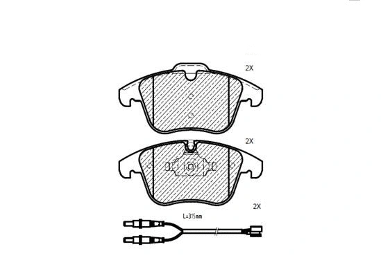 Kit de plaquettes de frein, frein à disque KLAXCAR FRANCE 24033z