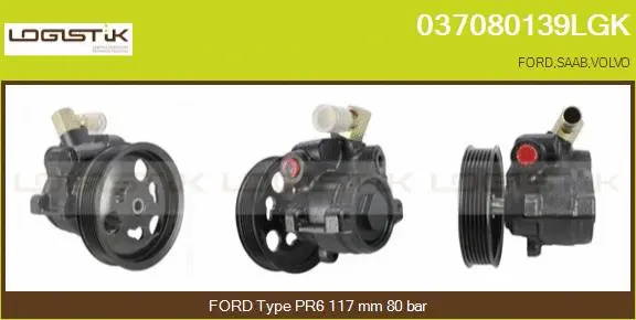 Pompe hydraulique, direction LGK 037080139LGK