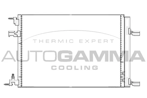 Condenseur, climatisation AUTOGAMMA 105711