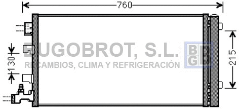 Condenseur, climatisation BUGOBROT 62-RT5449