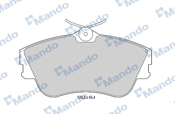 Kit de plaquettes de frein, frein à disque MANDO MBF015893