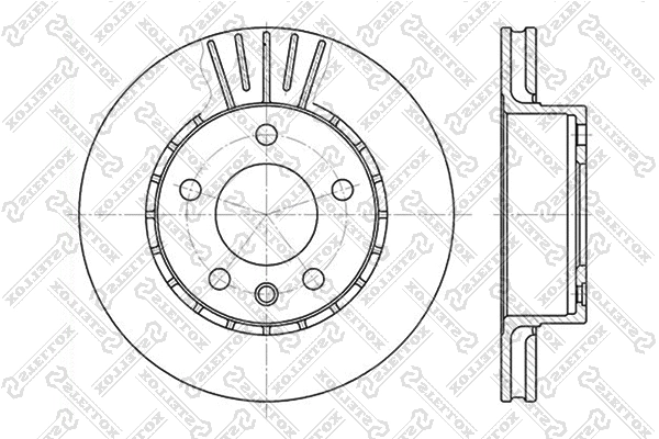 Disque de frein STELLOX 6020-3611V-SX