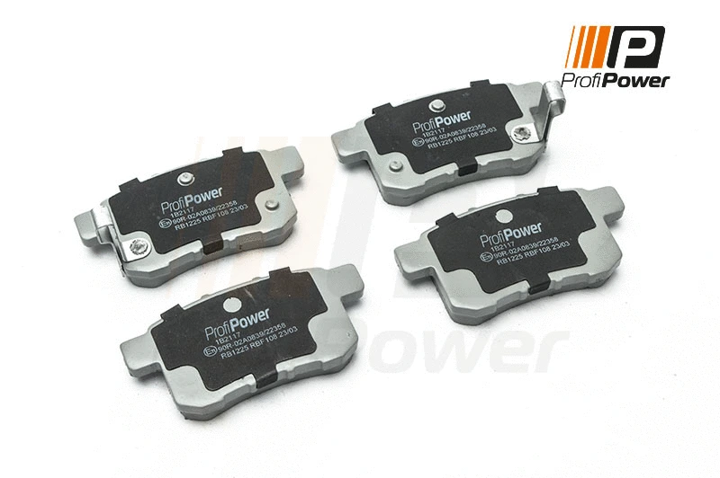 Kit de plaquettes de frein, frein à disque ProfiPower 1B2117