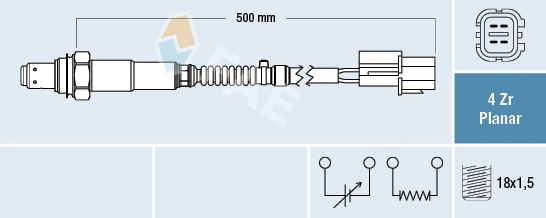 Sonde lambda FAE 77680