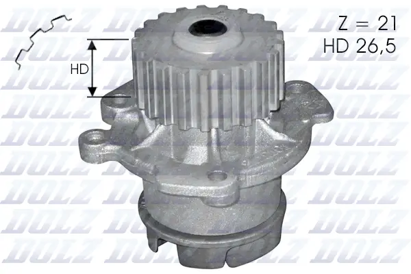 Pompe à eau, refroidissement du moteur DOLZ L123