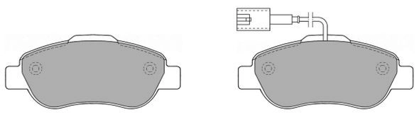 Kit de plaquettes de frein, frein à disque FREMAX FBP-1355