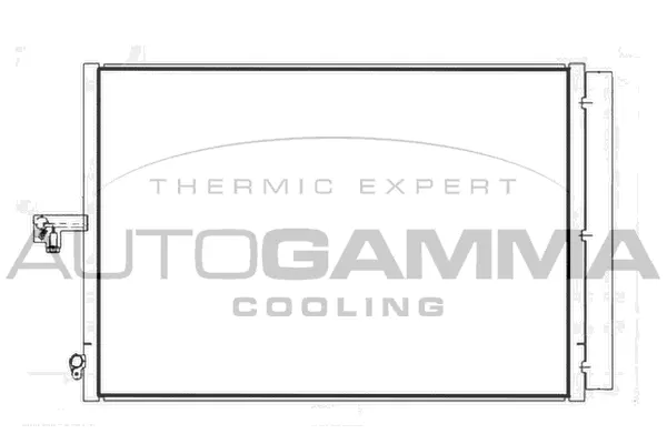 Condenseur, climatisation AUTOGAMMA 107677