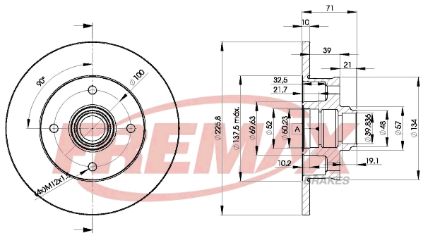 Disque de frein FREMAX BD-3393