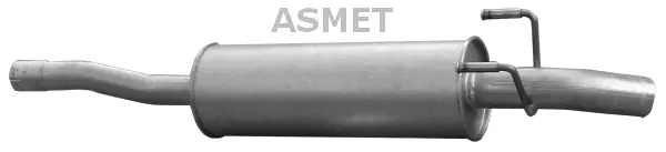 Silencieux arrière ASMET 02.054