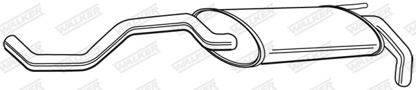 Silencieux arrière WALKER 22248