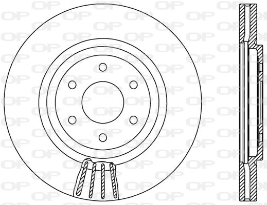 Disque de frein OPEN PARTS BDR2549.20