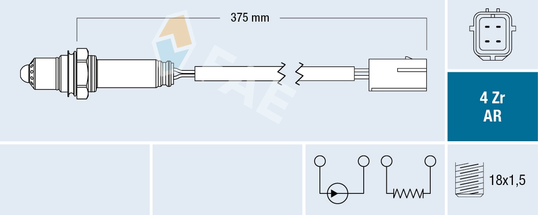Sonde lambda FAE 75713
