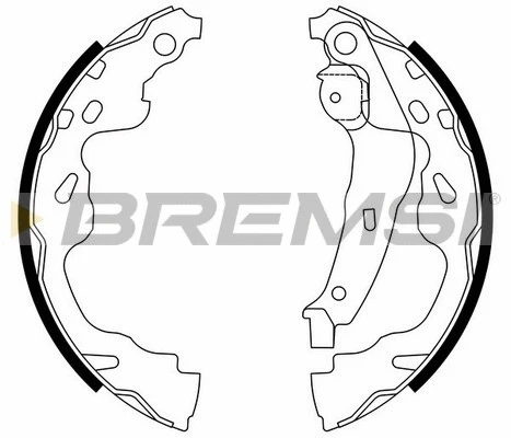 Jeu de mâchoires de frein BREMSI GF0961