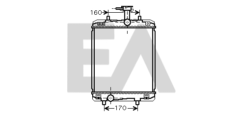 Radiateur, refroidissement du moteur EACLIMA 31R71305