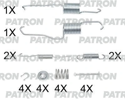 Kit d'accessoires, mâchoire de frein PATRON PSRK0237