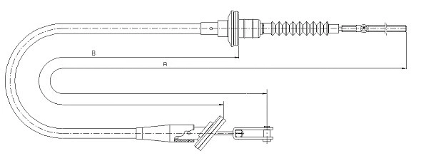 Tirette à câble, commande d'embrayage SONOVA CF01668