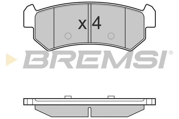 Kit de plaquettes de frein, frein à disque BREMSI BP3148