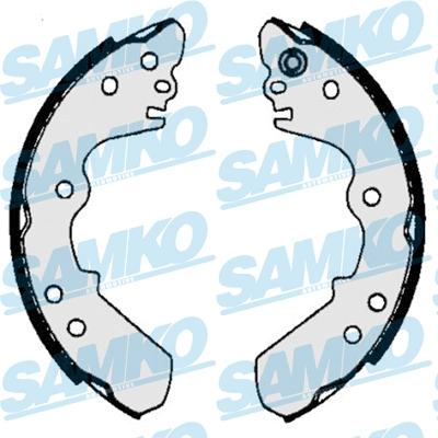 Jeu de mâchoires de frein SAMKO 86340