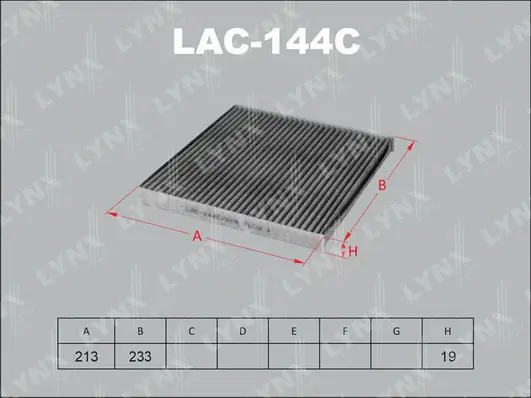 Filtre, air de l'habitacle LYNXAUTO LAC-144C