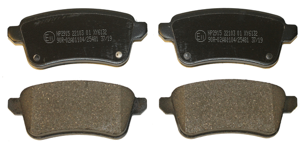 Kit de plaquettes de frein, frein à disque National NP2915