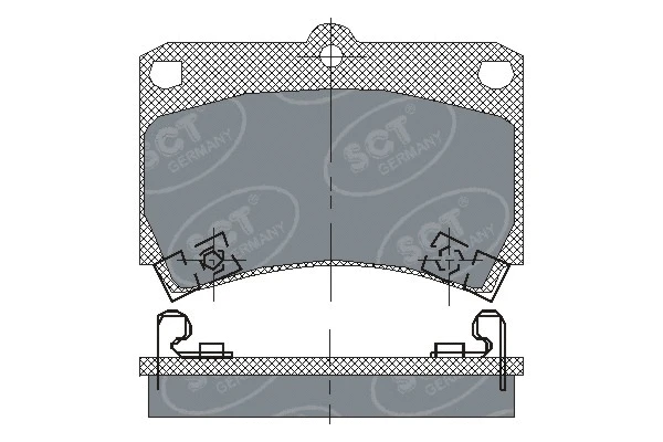 Kit de plaquettes de frein, frein à disque SCT - MANNOL SP 131 PR