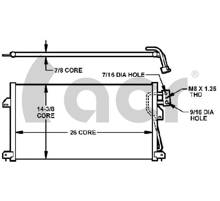 Condenseur, climatisation ACR 300152