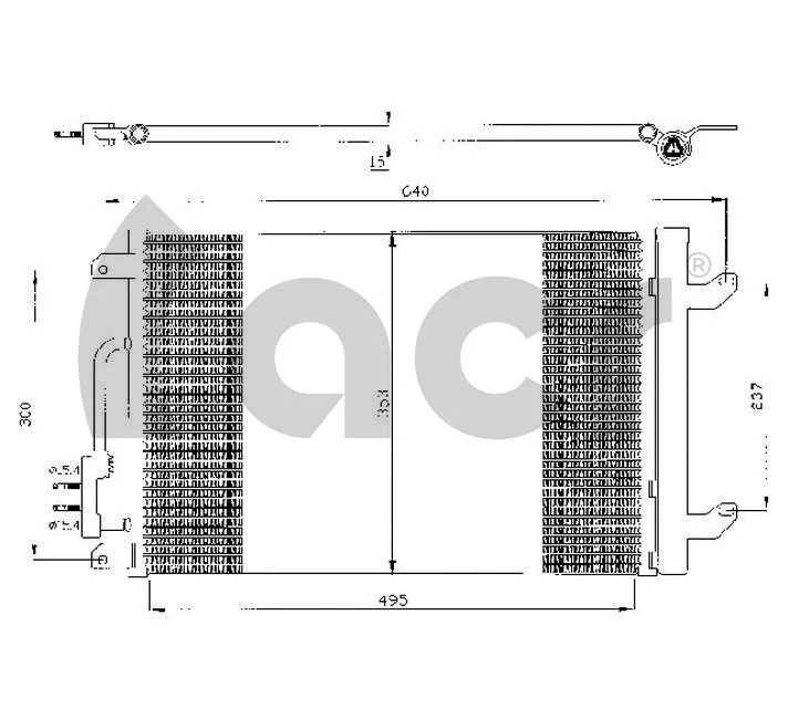 Condenseur, climatisation ACR 300439
