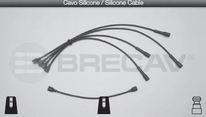 Kit de câbles d'allumage BRECAV 07.403