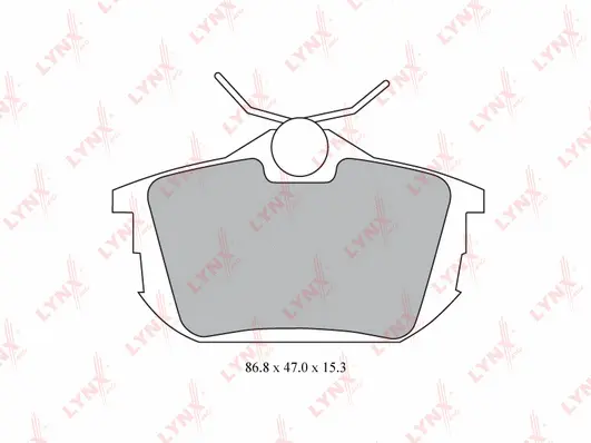 Kit de plaquettes de frein, frein à disque LYNXAUTO BD-5523