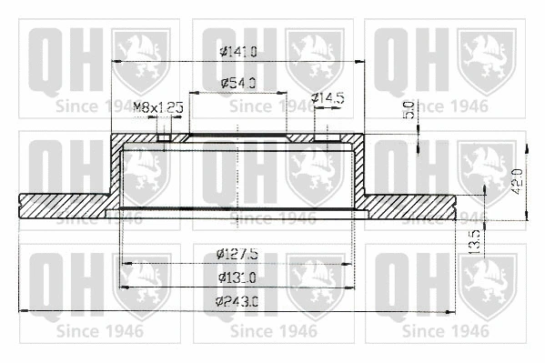Disque de frein QUINTON HAZELL BDC3558