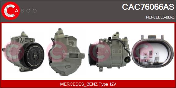 Compresseur, climatisation CASCO CAC76066AS