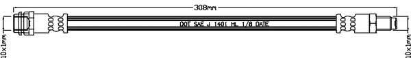 Flexible de frein JURATEK JBH1167