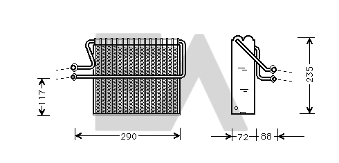 Évaporateur climatisation EACLIMA 43B60001