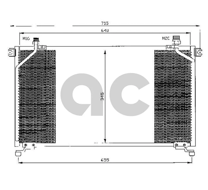Condenseur, climatisation ACR 300401